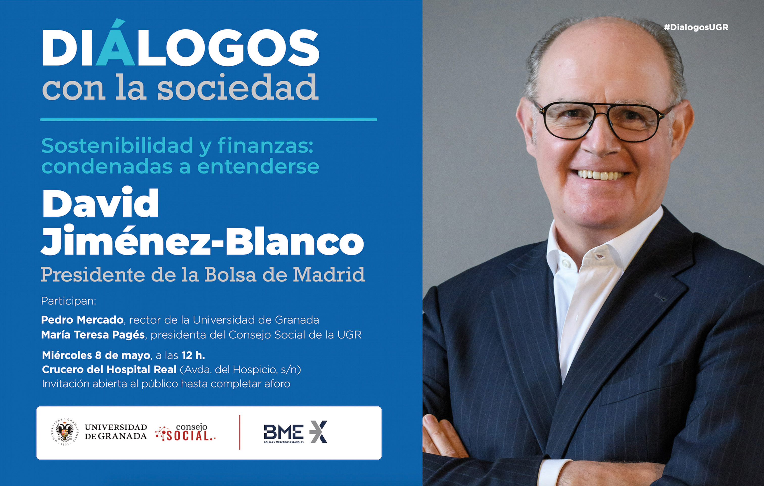 David Jiménez-Blanco participa en una nueva edición de «Diálogos con la Sociedad»