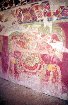 Representación de sacerdotisa. Conjunto de Tetitla. Teotihua