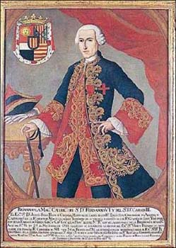 Joaquín Gutiérrez. Retrato del virrey José Solís Folch de Cardona. XVIII