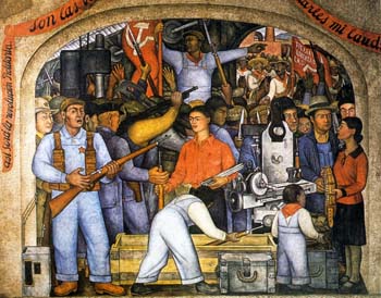 Diego Rivera. Balada de la revolución, 1928
