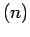$(n)$