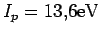 $I_p=13.6 \rm eV$