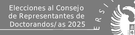 Elecciones al Consejo de Representantes de Doctorandos/as 2025