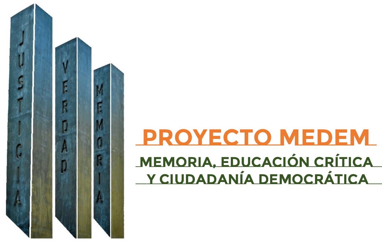 Logotipo del Proyecto MEDEM: (Memoria, Educación Crítica y Ciudadanía Democrática)
