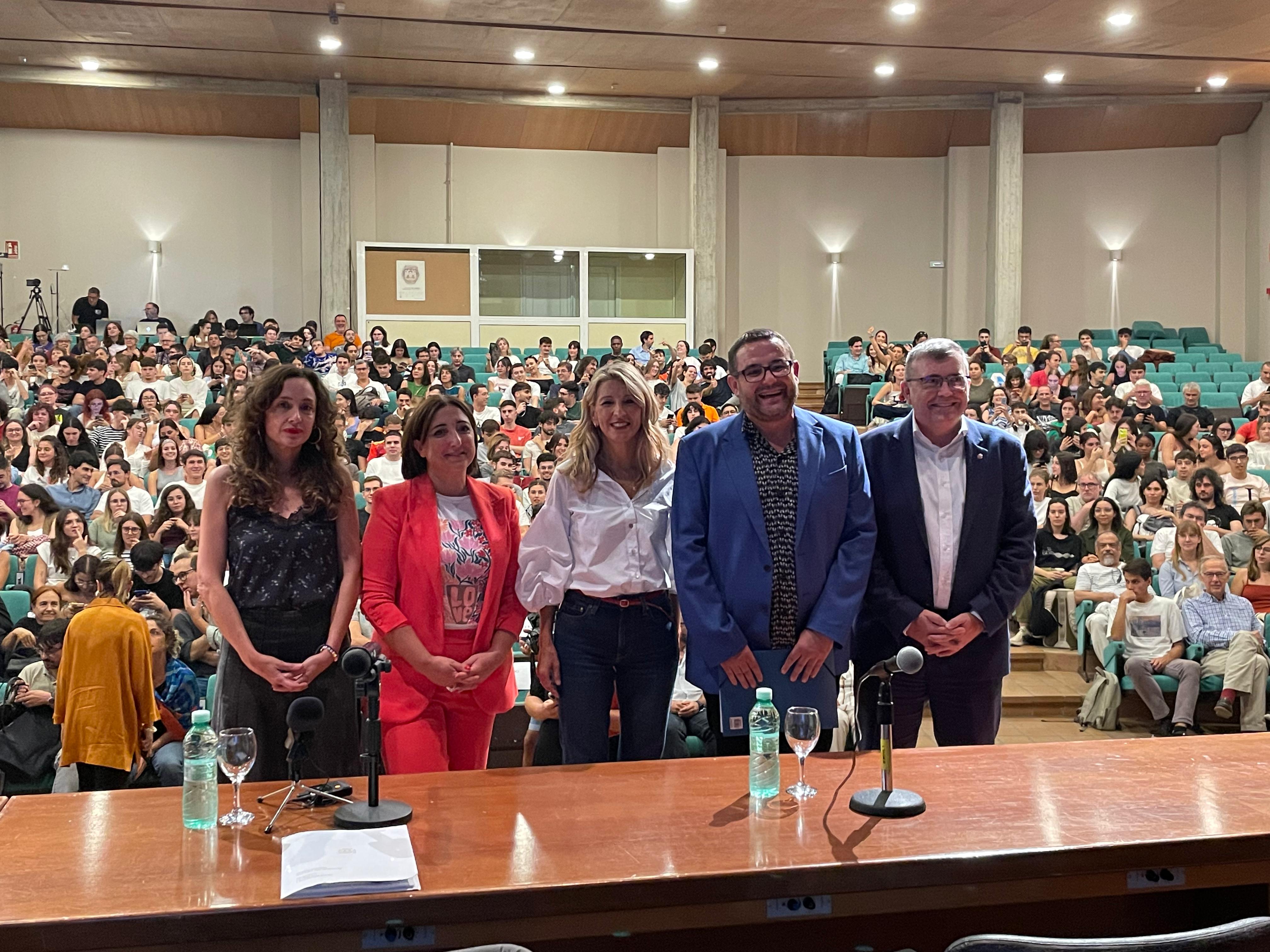 Yolanda Díaz, protagonista de una nueva sesión del ciclo «Teoría y crítica de la cultura»