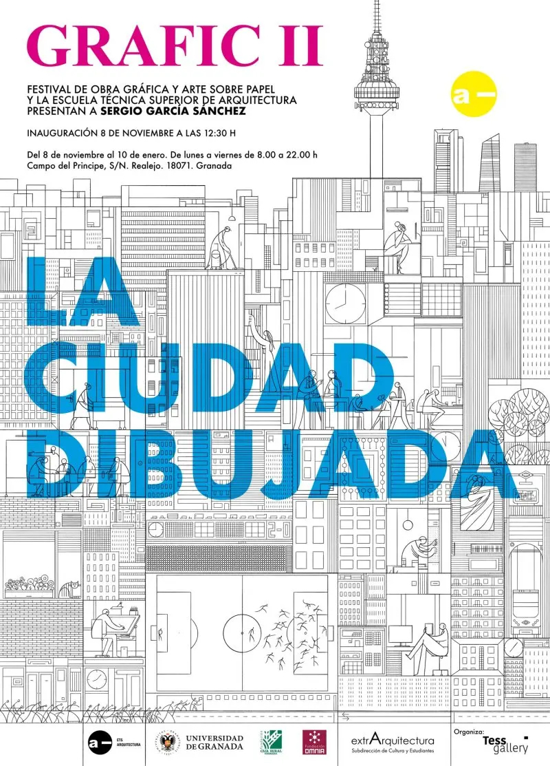 Exposición ‘La Ciudad Dibujada’, del ilustrador Sergio García Sánchez, en la ETSAG