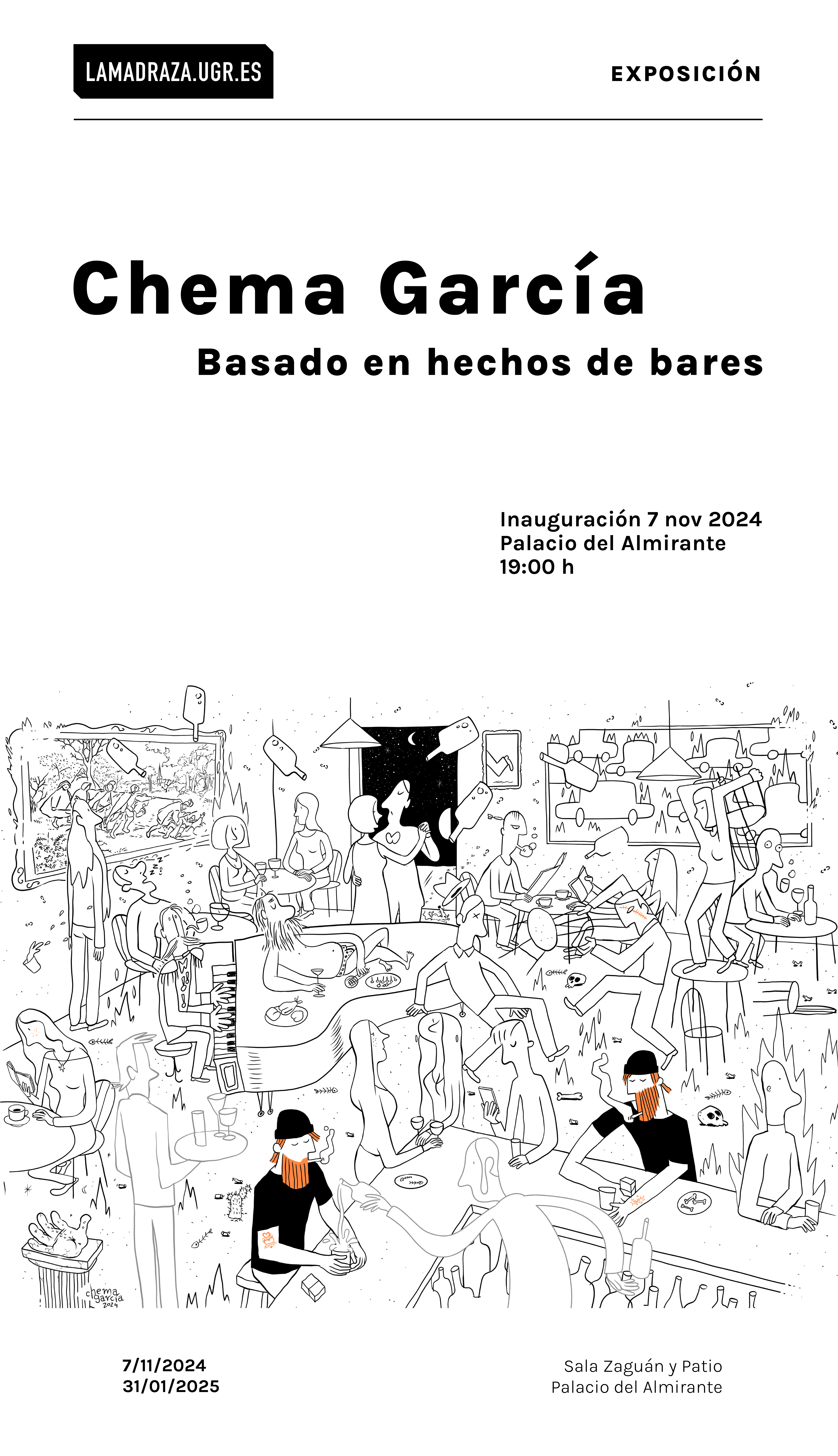 El Palacio del Almirante acoge la exposición ‘Basado en hechos de bares’