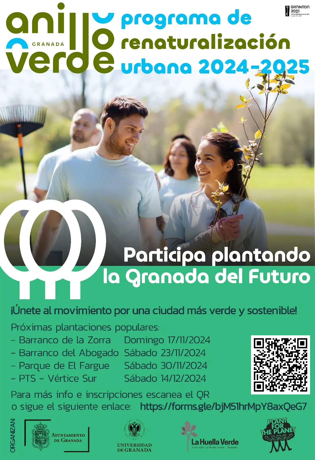 Anillo Verde de Granada | Programa de renaturalización urbana 2024-2025