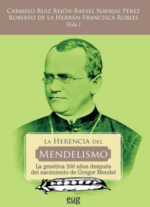 Gregor Mendel, protagonista de la portada del libro