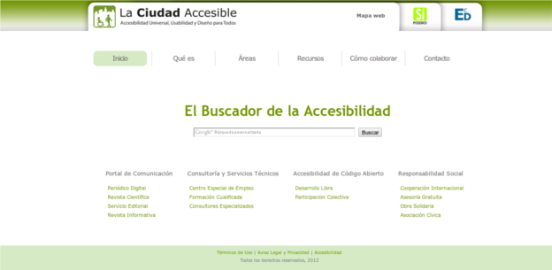 Web de La Ciudad Accesible